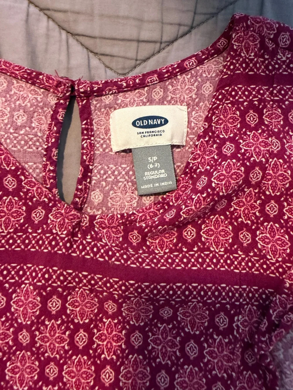 Old Navy Girls Pink Paisley dress